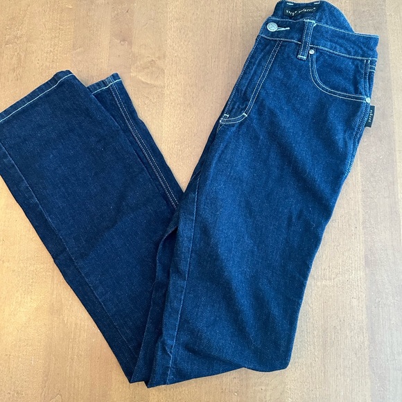 ✨ RARE VINTAGE Y2K SERGIO VALENTE Straight Leg Jeans 28x32.5" Tall Denim Western - Picture 5 of 12